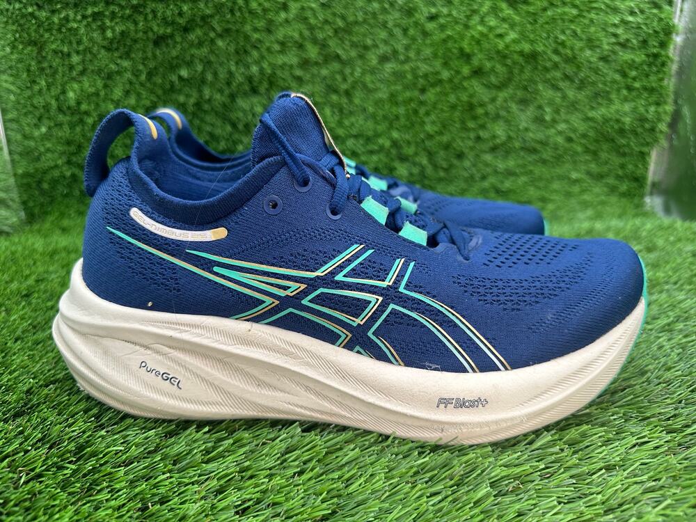 Asics Gel-Nimbus 26 1012B601 Athletic Sneaker Women's 8.5 Blue Knit Gym Training
